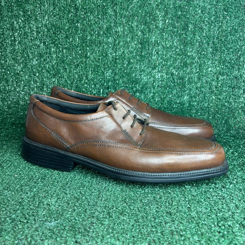 Bostonian Flexlite Leather Lace Up Square Toe Classic Oxford Brown Mens Size 12M